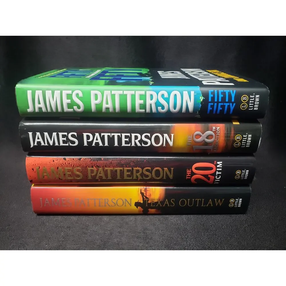 James Patterson Hardback Book Bundle 55 18th Abduction 20th Victim Texas Outlaw
